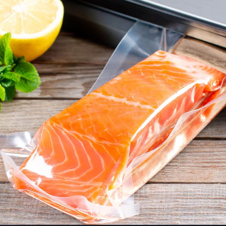 Tas Penyegel Vakum Makanan Bening 7 Lapis untuk Makanan Kering Beku